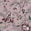Laura Ashley Editas Garden Wallpaper Pale Blackberry