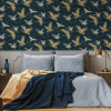 Graham & Brown Sublime Kranes Wallpaper Petrol