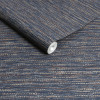 Graham & Brown Boutique Chunky Horizontal Weave Wallpaper Indigo
