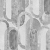 Graham & Brown Sublime Oval Shapes Wallpaper Grey