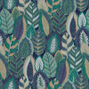 Graham & Brown Sublime Arty Leaves Wallpaper Blue