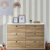 Next Craft Stripe Wallpaper Grey