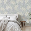 Superfresco Easy Scattered Leaves Wallpaper Duck Egg