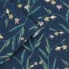 Laura Ashley Fulwell Fuchsia Wallpaper Midnight Seaspray