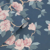 Laura Ashley Maya Wallpaper Dusky Seaspray