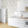 Contour Cafe Culture Wallpaper Grey