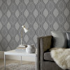 Arthouse Curve Charcoal Wallpaper