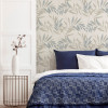 Arthouse Luxury Leaf Natural Grey Wallpaper