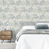Arthouse Luxury Leaf Natural Grey Wallpaper