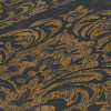 Metropolitan Stories Travel Styles Metallic Damask Wallpaper Black - 391123