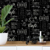 Superfresco Easy K&B Coffee Shop Wallpaper Black & White