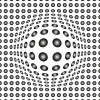 Anaglypta Wall Mural Black And White Dots - 8 Panel (384cm x 260cm)