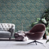 My Home My Spa Damask Wallpaper Teal - 387073