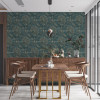 My Home My Spa Damask Wallpaper Teal - 387073