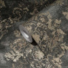 My Home My Spa Damask Wallpaper Charcoal - 387074