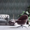 My Home My Spa Paisley Wallpaper Black - 387085