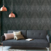 My Home My Spa Paisley Wallpaper Black - 387085