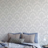 Design ID Casbah Damask White & Silver Wallpaper
