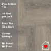 Arthouse Self-Adhesive Wood Effect Floor Tiles – Taupe (10 Pack)