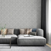 Arthouse Gianni Foil Silver Wallpaper
