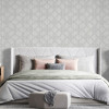 Arthouse Gianni Foil Silver Wallpaper