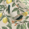 Holden Décor Lemon Leaf Trail Cream / Orange Wallpaper
