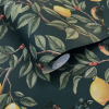 Holden Décor Lemon Leaf Trail Teal Wallpaper