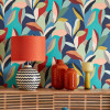 Ohpopsi Abstract Riviera Wallpaper Peacock