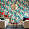 Ohpopsi Abstract Riviera Wallpaper Peacock
