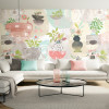 Ohpopsi Abstract Fusion Wall Mural Toasted Almond