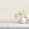 Design ID Hessian Beige & Silver Wallpaper
