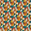 Ohpopsi Grafik Abstract Geo Wallpaper Rust & Peacock