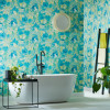 Ohpopsi Grafik Venetian Wallpaper Sapphire Swirl