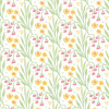 Hoopla Walls Fleur Meadow Stripe Wallpaper - Spring Bloom