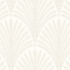 Hoopla Walls Elegance Leaf Fan Wallpaper - Chalk