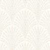Hoopla Walls Elegance Leaf Fan Wallpaper - Chalk