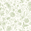 Hoopla Walls Purity Floral Toile Wallpaper Sage