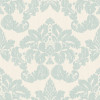 Hoopla Walls Windsor Damask Wallpaper Soft Blue
