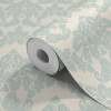 Hoopla Walls Windsor Damask Wallpaper Soft Blue