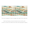 Ohpopsi Icon Metamorph Wall Mural Paprika & Teal