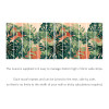 Ohpopsi Icon Textured Palm Wall Mural Olive & Rust