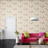 Ohpopsi Jardin Summer Ferns Wallpaper Coral Pink