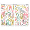 Origin Murals Patterned Leaves Mural Oliver & Blush - Medium (300cm x 240cm)