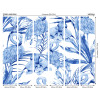 Origin Murals Paradise Flamingo Mural Cobalt - Medium (300cm x 240cm)