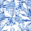 Origin Murals Paradise Flamingo Mural Cobalt - Medium (300cm x 240cm)