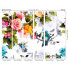 Origin Murals Hummingbird Garden Mural Multi - Medium (300cm x 240cm)