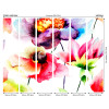 Origin Murals Watercolour Flora Mural Multi Bright - Medium (300cm x 240cm)