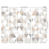 Origin Murals Geometric Mural Natural - Medium (300cm x 240cm)