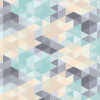 Origin Murals Iso Triangles Mural Duck Egg - Medium (300cm x 240cm)