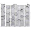 Origin Murals Metal Hexagons Mural Silver - Medium (300cm x 240cm)